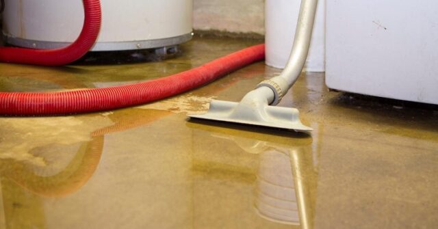 sewage backup cleanup